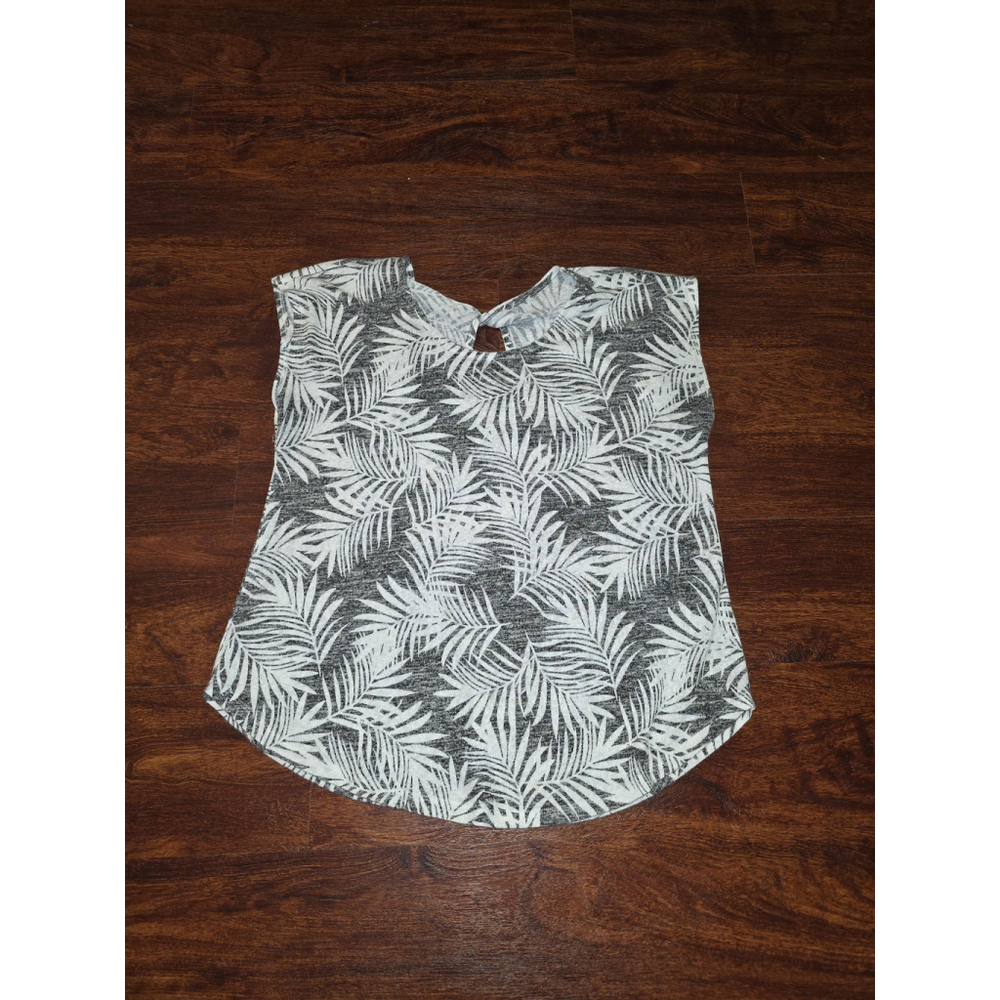 Loramendi womens cap sleeve shirt tropical vibe size medium
